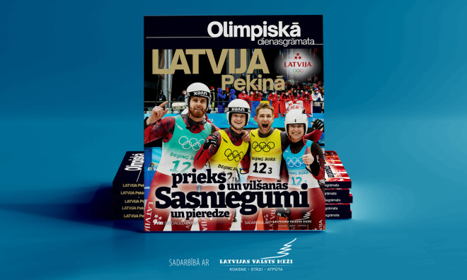 Iznākusi olimpiskā dienasgrāmata “Latvija Pekinā”.