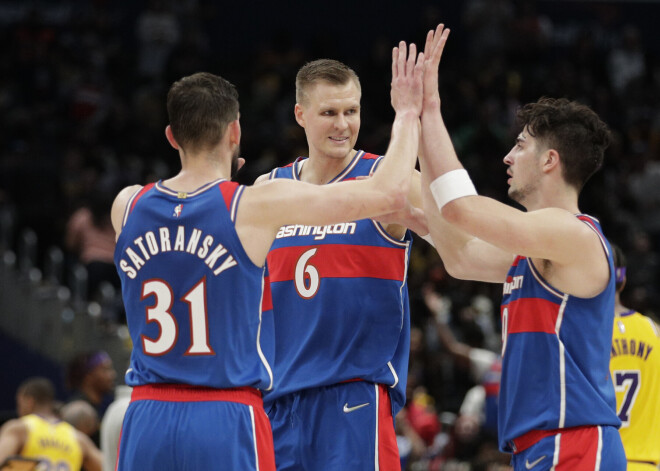 Porziņģis slavē čehu basketbolistu Satoranski: "Viņš zina, kur mani atrast laukumā"