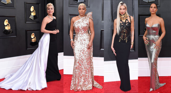 Lady Gaga, Tifānija Hadiša, Dua Lipa un Snoh Alegra.