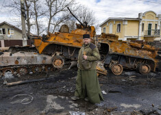 2022. gada aprīlis. Buča, Ukraina. Ainas no pilsētas, kas nesen atbrīvota no krieviem.