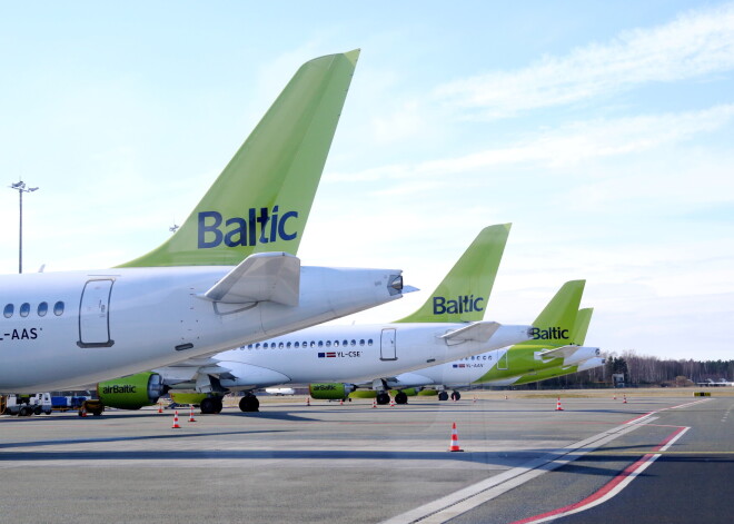 "airBaltic" pārvadāto pasažieru skaits martā pieaudzis 5,5 reizes