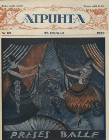 Pirmā “Atpūta” krāsās patiesībā iznāca 1926. gada februāra beigās un bija veltīta Preses ballei.