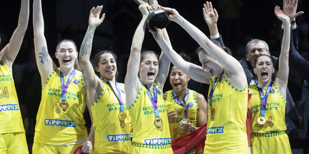 Par FIBA Eirolīgas čempionēm negaidīti kļūst "Sopron" basketbolistes