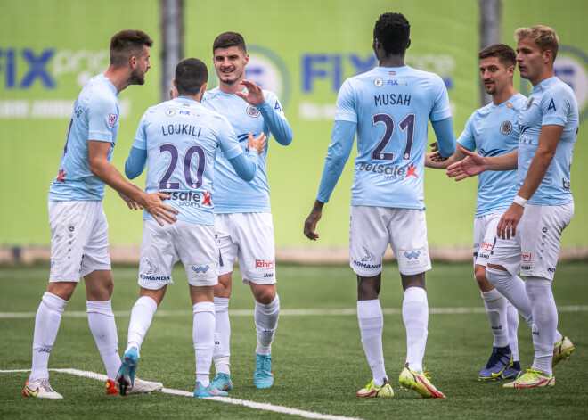 "Riga" Latvijas futbola virslīgā apspēlē "Metta" vienību