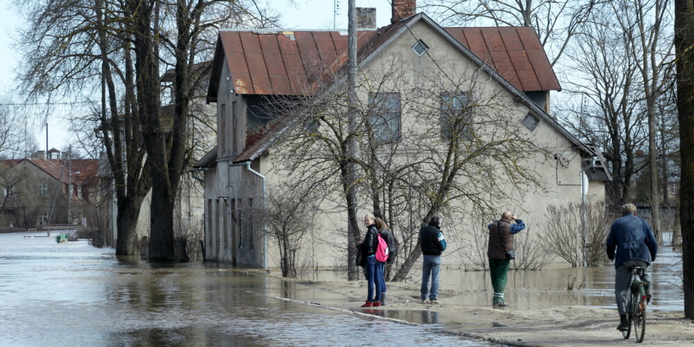 Plūdi Pļaviņās 2013. gada pavasarī.