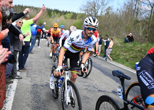 Francijas riteņbraucējs Žiljēns Alafilips Ljēžas-Bastoņas-Ljēžas velobraucienā.