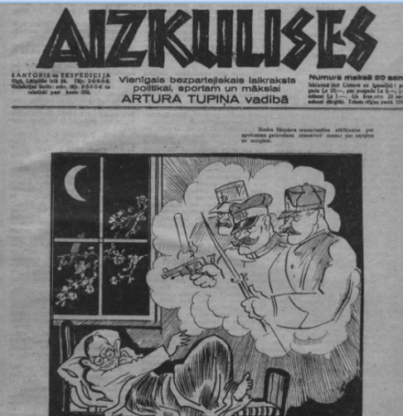 Pēc 1934. gada 15. maija apvērsuma no lasītājiem atvadījās arī tā laika dzeltenās preses flagmanis “Aizkulises”.