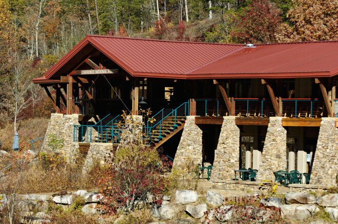 "Ocoee Whitewater Center" pirms nelaimes. 