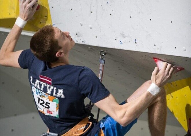 Gruzītis Eiropas kausā sporta kāpšanā izcīna sudraba medaļu boulderingā