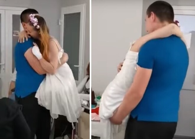 Свадебный танец украинской медсестры, лишившейся ног из-за взрыва мины, растрогал Сеть