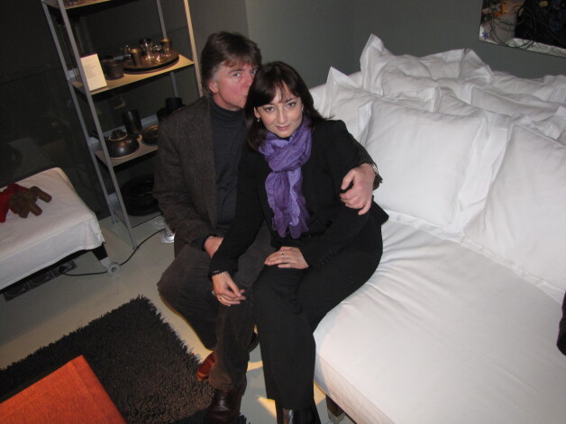 2010. gadā Andris ar sievu Irinu.