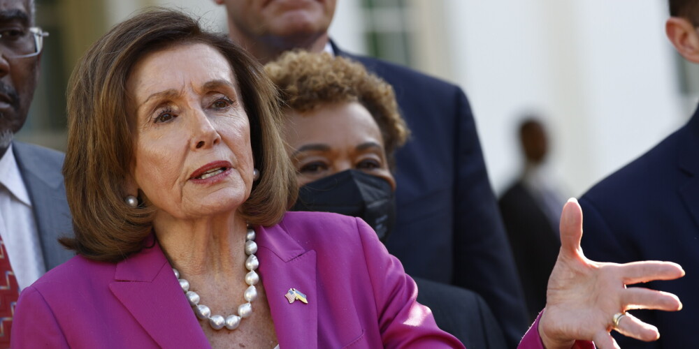 Pārstāvju palātas spīkere Nensija Pelosi. 