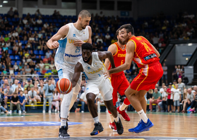 Ukrainas basketbola izlase Rīgā uzņems Gruziju un pasaules čempioni Spāniju