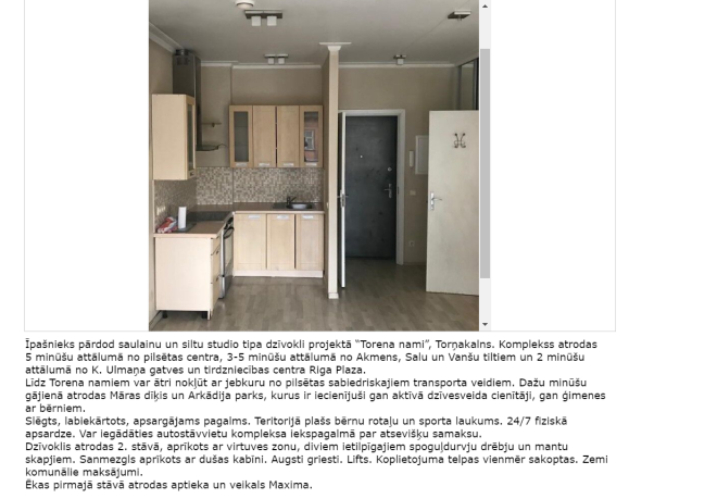 Vienistabas dzīvoklis, kuru Jānis iegādājies māsai, pēc viņas nāves ir izlikts pārdošanā.