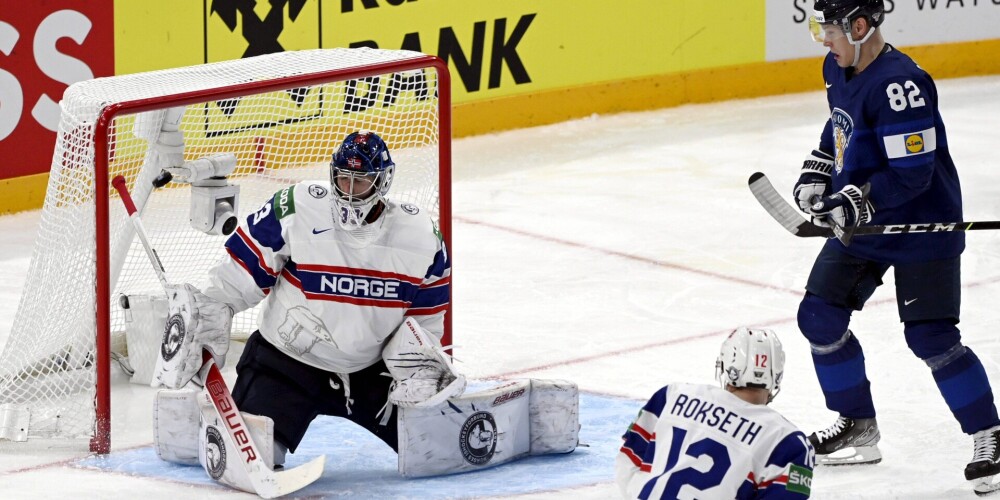 Somijas hokejisti pirms spēles pret Latviju "sausā" uzvar Norvēģiju