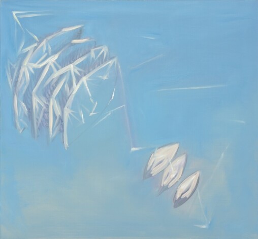 Miķelis Fišers. “Debesis pār Palanku 6 dienas III” (2012., audekls,/eļļa).