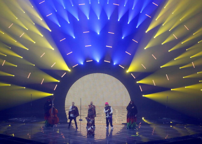 Kalush Orchestra from Ukraine perform during the final of the 2022 Eurovision Song Contest in Turin, Italy, May 14, 2022. REUTERS/Yara Nardi