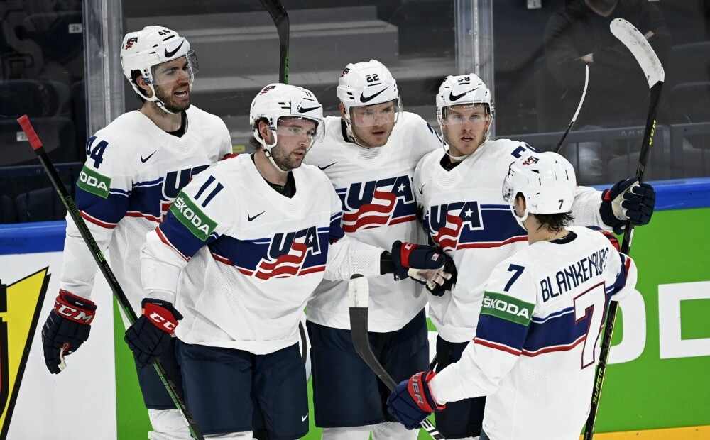 ASV hokejisti vien papildlaikā uzvar Austriju