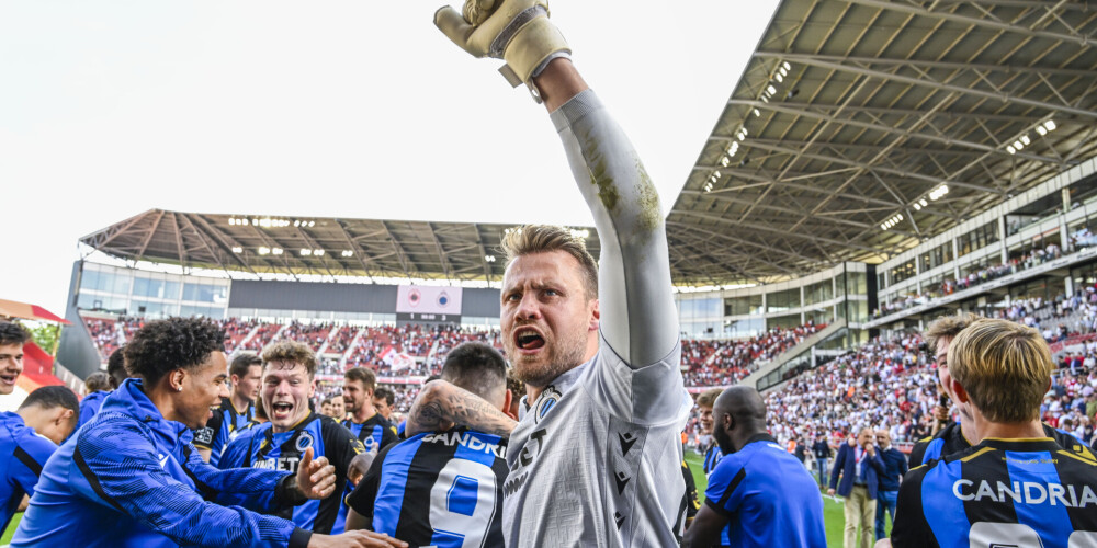 "Club Brugge" līksmo par Beļģijas čempiontitulu.