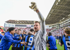 "Club Brugge" līksmo par Beļģijas čempiontitulu.