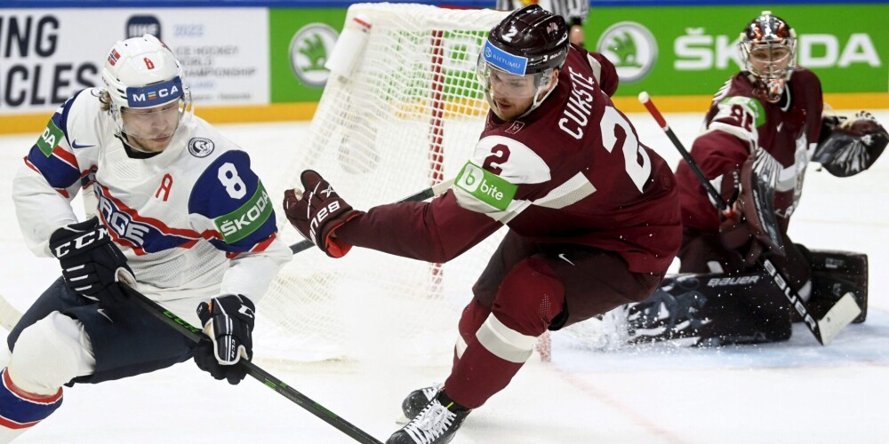 Матч между сборными Латвии и Норвегии