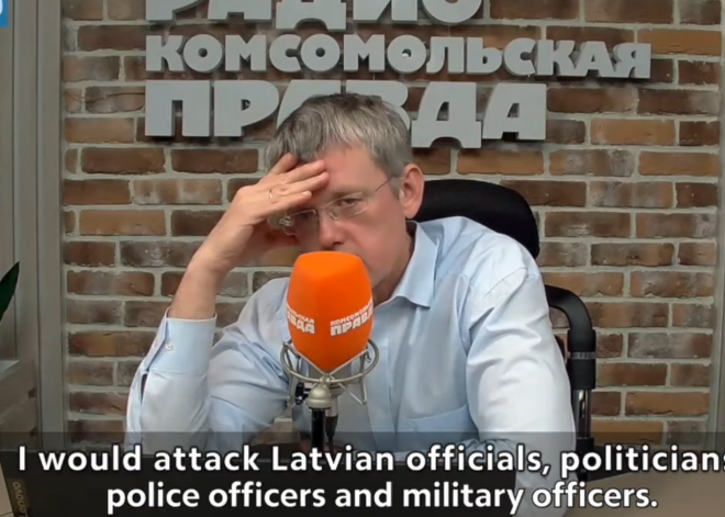 “Es uzbruktu politiķiem, policistiem...” Krievijas radio fantazē, kā un ar kādiem ieročiem vajadzētu slepkavot latviešus