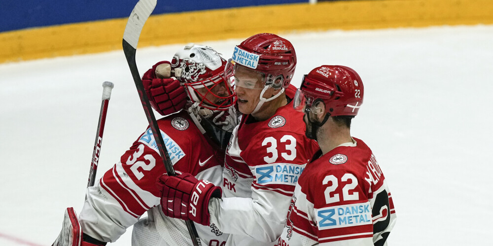 Pasaules hokeja čempionāta spēlēs uzvaras svin Dānija un Austrija
