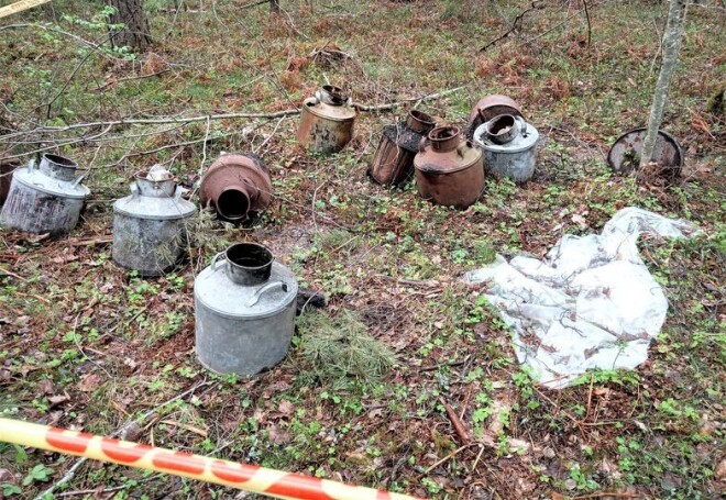 Mežā Jēkabpils novada Salas pagastā Valsts vides dienests uzgājis 12 kannas ar bīstamu ķīmisku vielu.