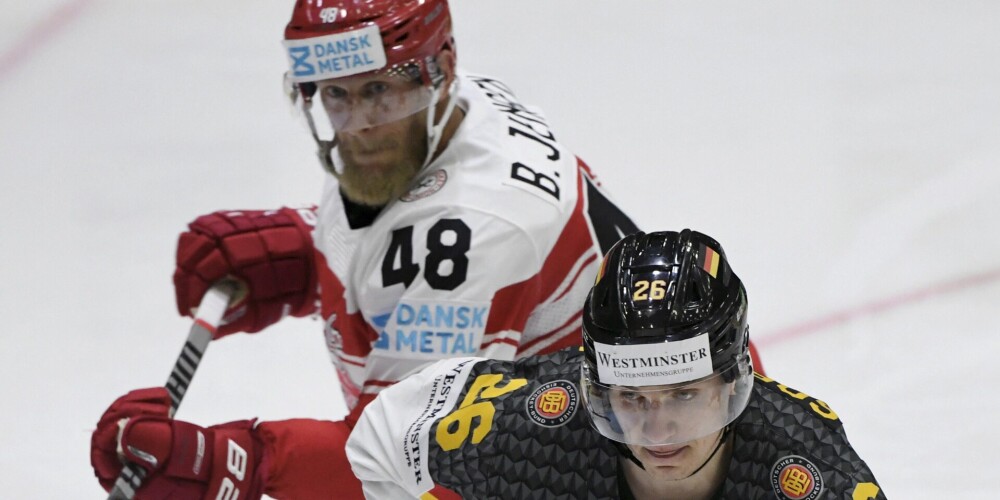 Vācija uzvar Dāniju pasaules hokeja čempionāta mačā