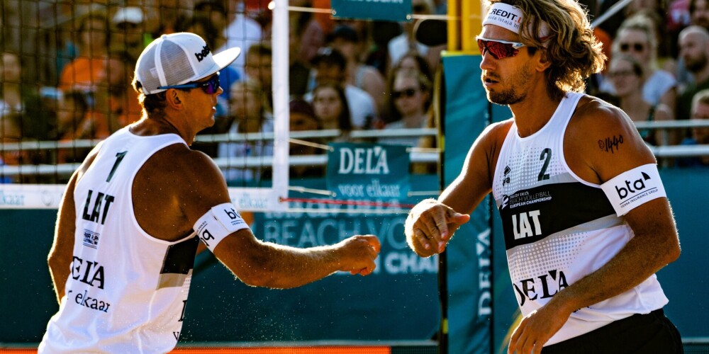 Samoilovs ar Šmēdiņu "Beach Pro Tour - Challenge" turnīrā izcīna dalītu devīto vietu