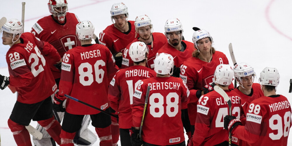 Šveices hokejisti turpina čempionātu bez zaudētiem punktiem