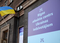 Rīgas atbalsta centrs Ukrainas iedzīvotājiem Kaļķu ielā.