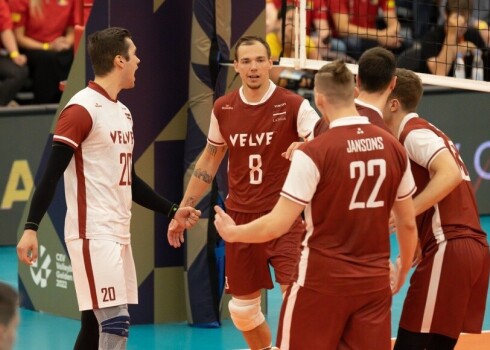 Latvijas volejbola izlase Beļģijā ar zaudējumu sāk Eiropas Zelta līgas turnīru