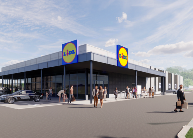 Началось строительство долгожданного магазина Lidl в Саркандаугаве