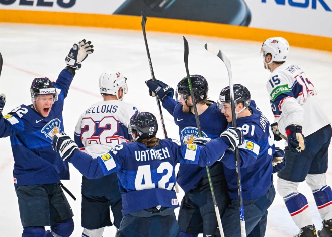 Somija iekļūst pasaules hokeja čempionāta finālā