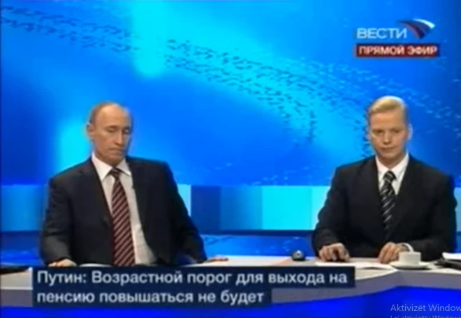 Ernests Mackjavičus vairākus gadus Krievijas televīzijā vadīja “atklātas sarunas” ar Kremļa saimnieku Vladimiru Putinu.