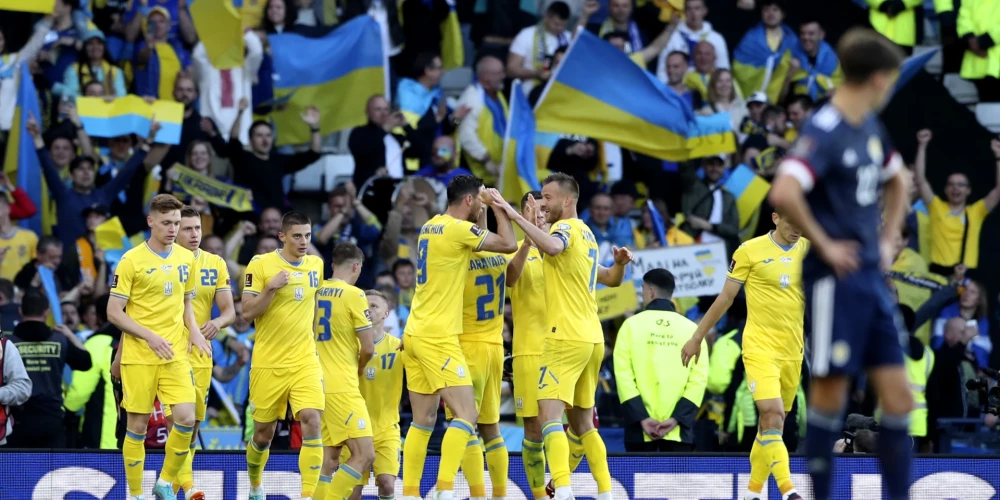 Ukraina uzvar Skotiju un turpina cīņu par vietu Pasaules kausa finālturnīrā