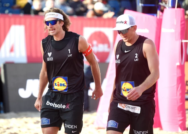 Samoilovs/Šmēdiņš zaudē arī otrajā "Beach Pro Tour - Elite 16" turnīra spēlē Jūrmalā