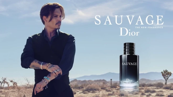 Джонни Депп в рекламе аромата Sauvage от Dior