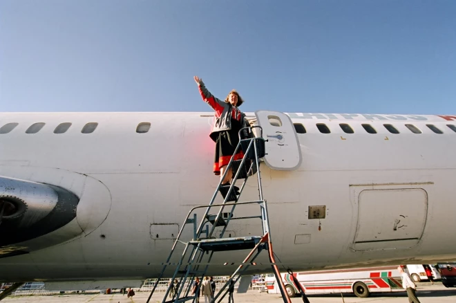 Lailas Pakalniņas filmas "Ķīlnieks" (2006) uzņemšanā