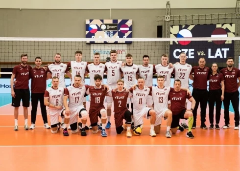 Latvijas volejbola izlase noslēdz Eiropas Zelta līgas turnīru ar zaudējumu pret Beļģiju