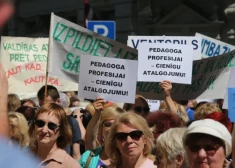 Сегодня в Риге прошел протест учителей