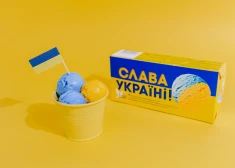 Latvijā radīts Ukrainai veltīts saldējums