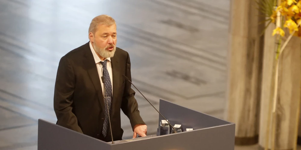 Дмитрий Муратов на Нобелевской церемонии в 2021 году