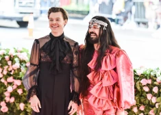 Гарри Стайлз и Алессандро Микеле на балу Met Gala в 2019 году