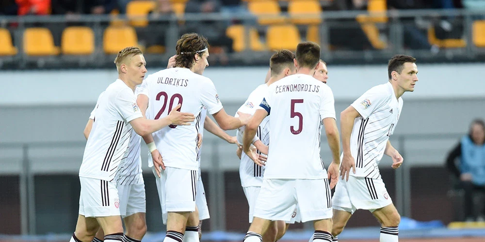 Latvijas futbola izlase FIFA rangā pakāpjas uz 129. pozīciju