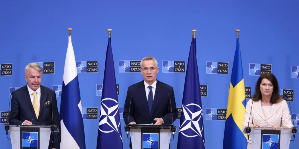 NATO sākusi ratifikācijas procesu Somijas un Zviedrijas uzņemšanai