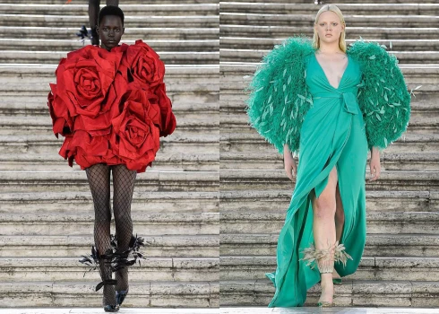 Грандиозное шоу Valentino Couture на Испанской лестнице в Риме