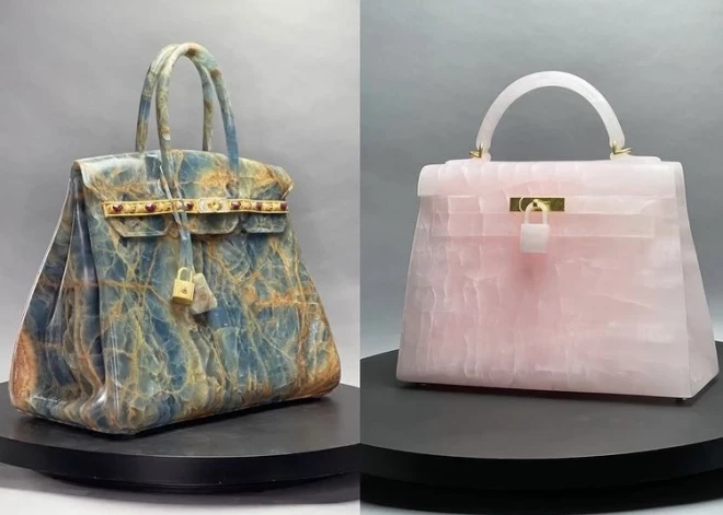 Сносу не будет: сумки Hermes и Chanel, вырезанные из камня