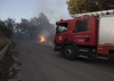 Ugunsdzēsēji Grieķijā cīnās ar vairākiem savvaļas ugunsgrēkiem